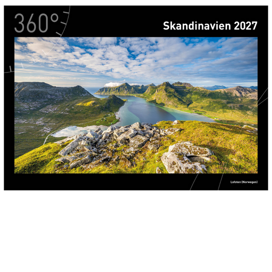 Skandinavien - 360° Premium-Wandkalender 2027 - 50 x 35 cm - 360Grad Medien
