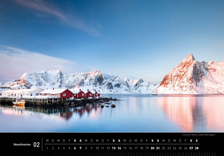 Skandinavien - 360° Premium-Wandkalender 2027 - 50 x 35 cm - 360Grad Medien