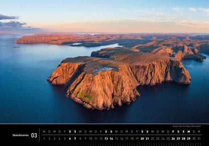 Skandinavien - 360° Premium-Wandkalender 2027 - 50 x 35 cm - 360Grad Medien