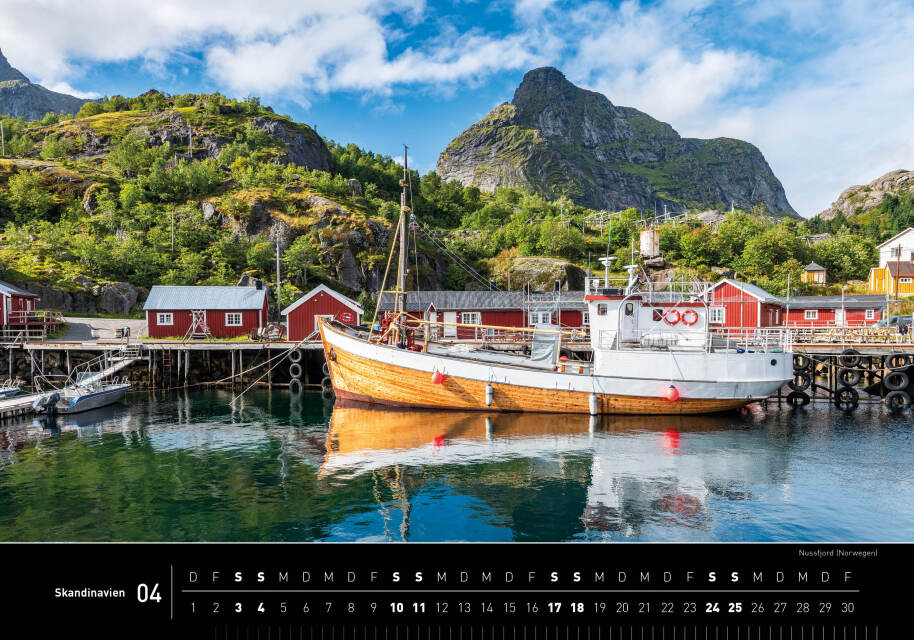 Skandinavien - 360° Premium-Wandkalender 2027 - 50 x 35 cm - 360Grad Medien