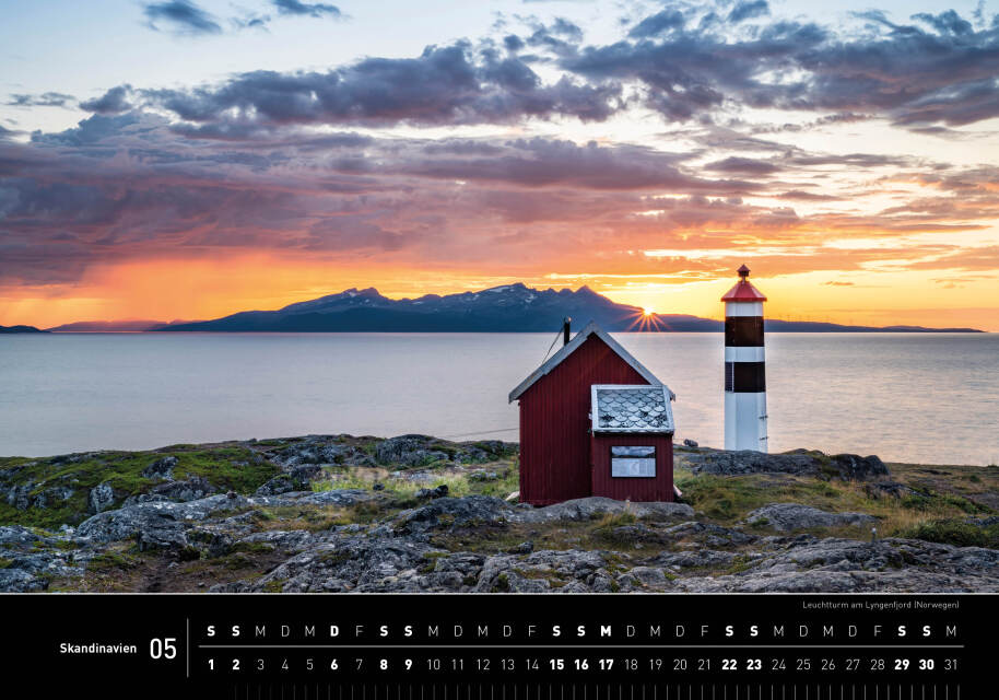 Skandinavien - 360° Premium-Wandkalender 2027 - 50 x 35 cm - 360Grad Medien