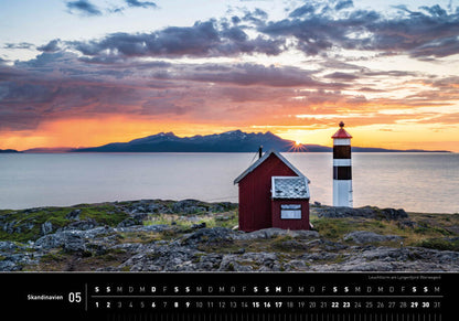 Skandinavien - 360° Premium-Wandkalender 2027 - 50 x 35 cm - 360Grad Medien