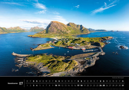 Skandinavien - 360° Premium-Wandkalender 2027 - 50 x 35 cm - 360Grad Medien