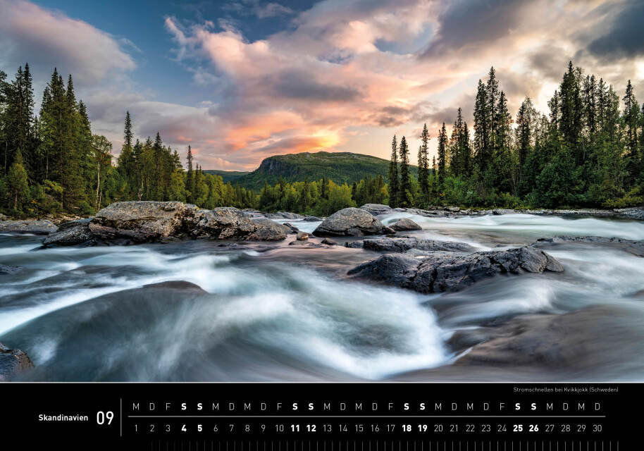 Skandinavien - 360° Premium-Wandkalender 2027 - 50 x 35 cm - 360Grad Medien