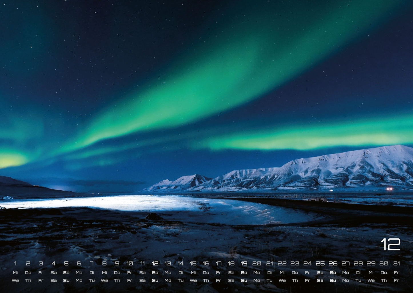 Polarlichter - Grandiose Naturschauspiele - Wandkalender 2027 - 59 x 42 cm