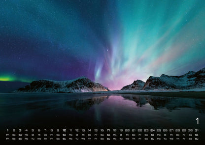 Polarlichter - Grandiose Naturschauspiele - Wandkalender 2027 - 59 x 42 cm