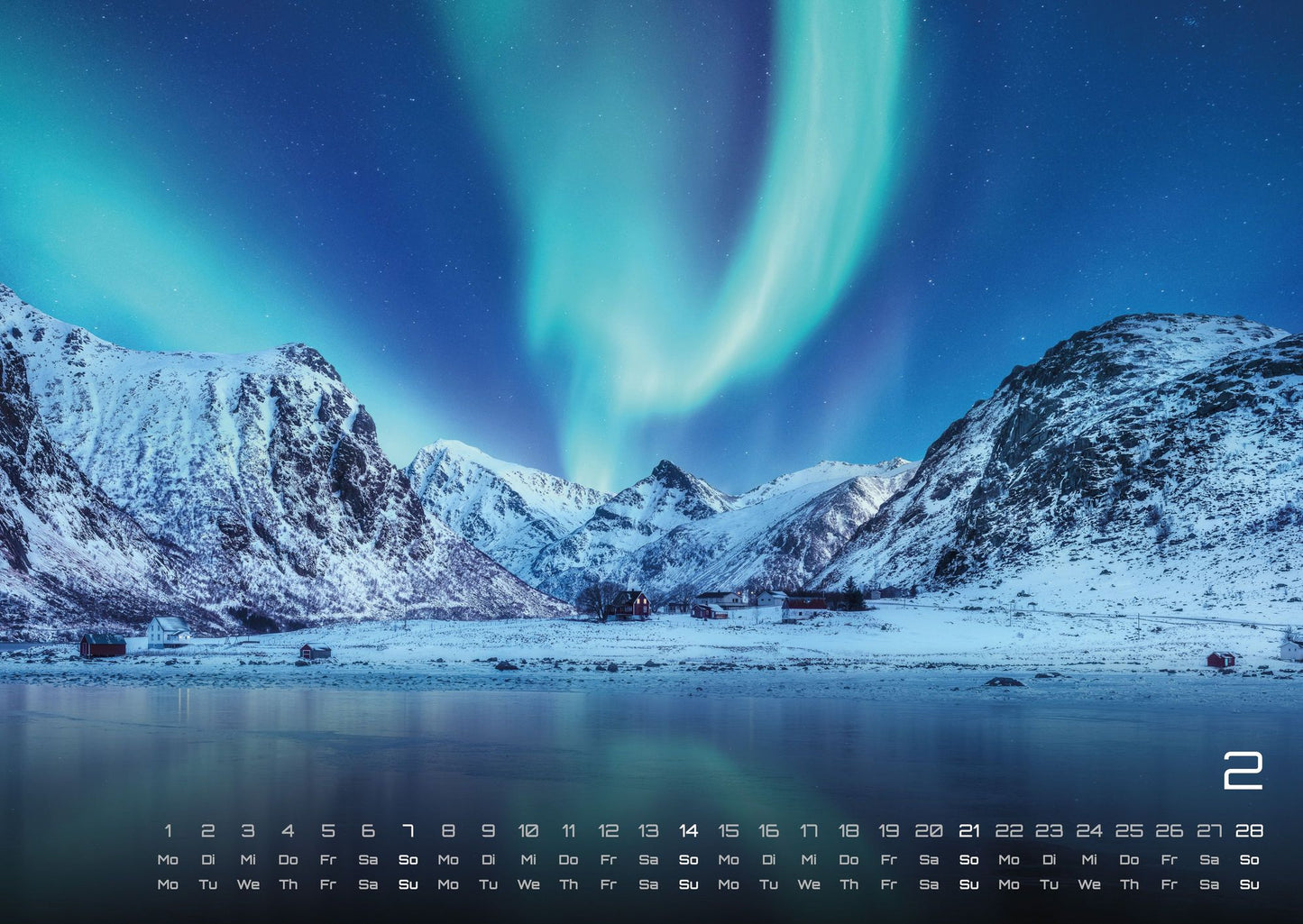 Polarlichter - Grandiose Naturschauspiele - Wandkalender 2027 - 59 x 42 cm