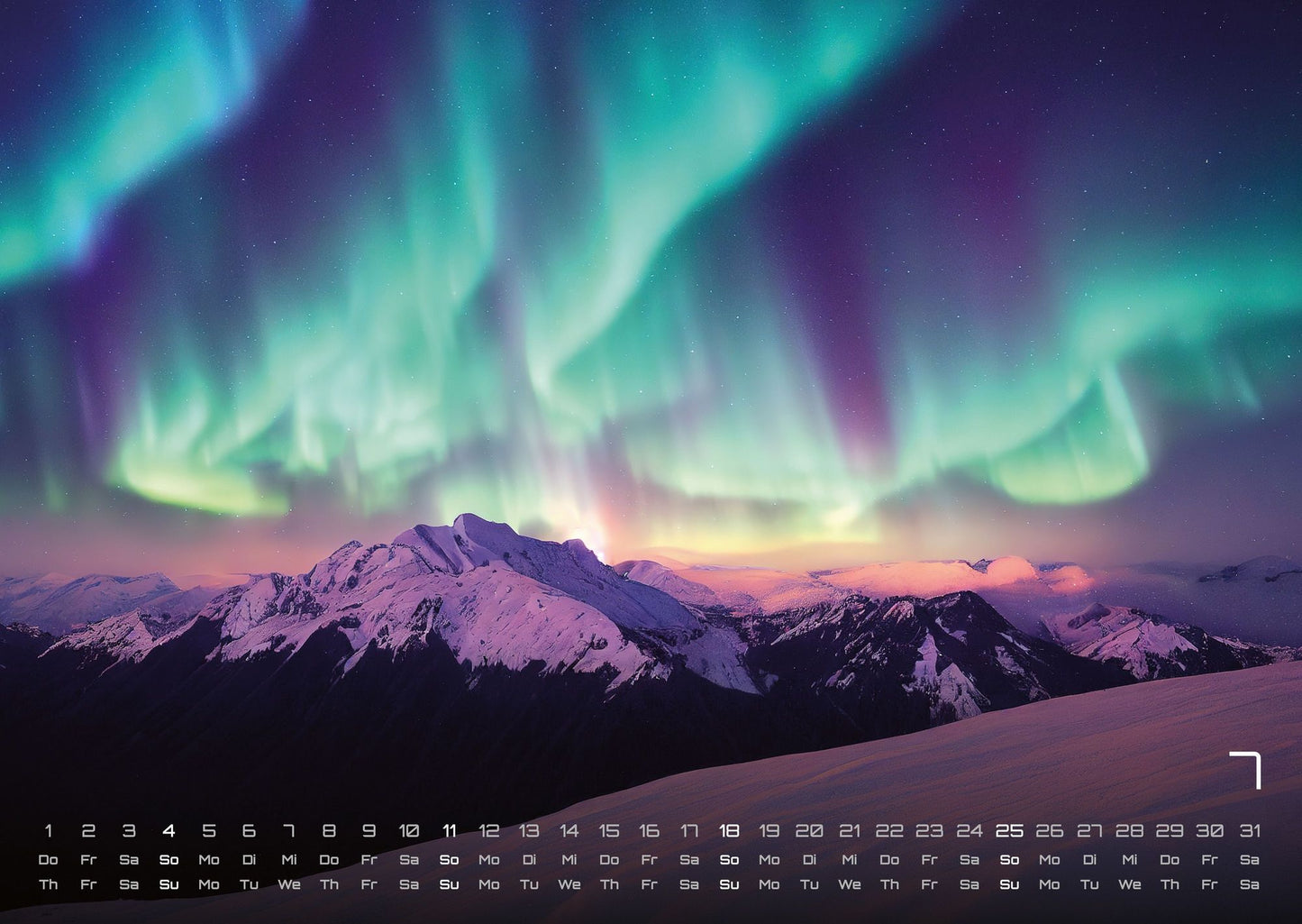 Polarlichter - Grandiose Naturschauspiele - Wandkalender 2027 - 59 x 42 cm