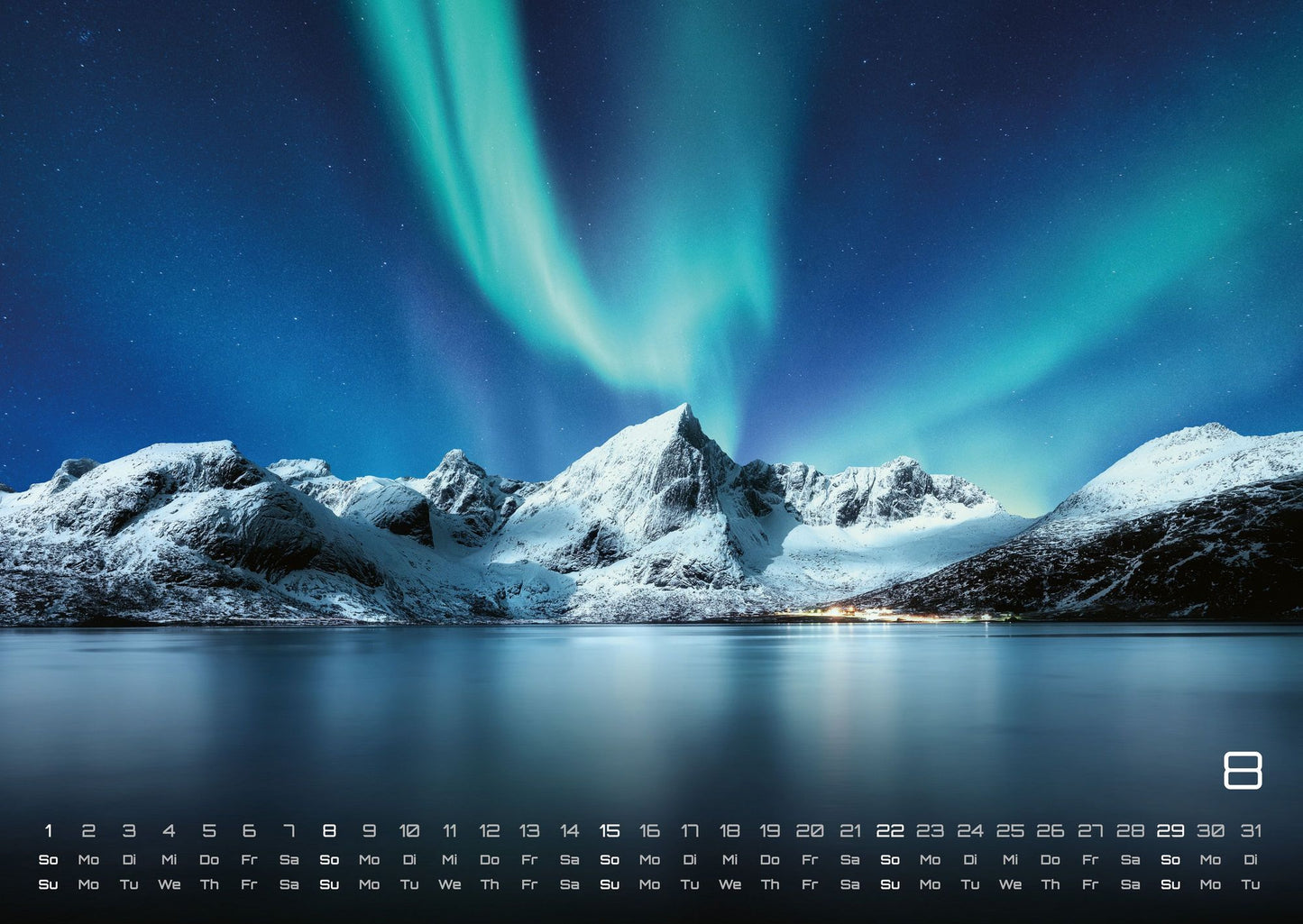 Polarlichter - Grandiose Naturschauspiele - Wandkalender 2027 - 59 x 42 cm