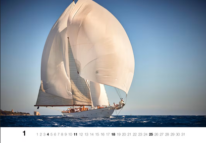 Yacht Classic - Wall Calendar 2025 - 68 x 48 cm - Delius Klasing