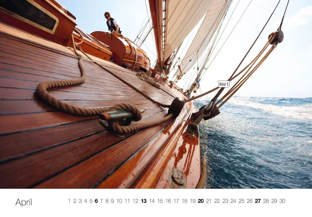 Yacht Classic - Wandkalender 2025 -  68 x 48 cm - Delius Klasing