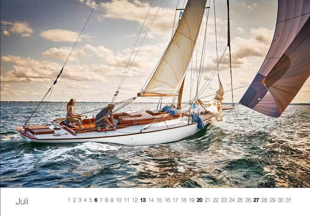 Yacht Classic - Wandkalender 2025 -  68 x 48 cm - Delius Klasing