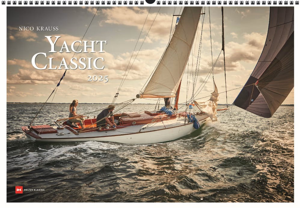 Yacht Classic - Wandkalender 2025 -  68 x 48 cm - Delius Klasing