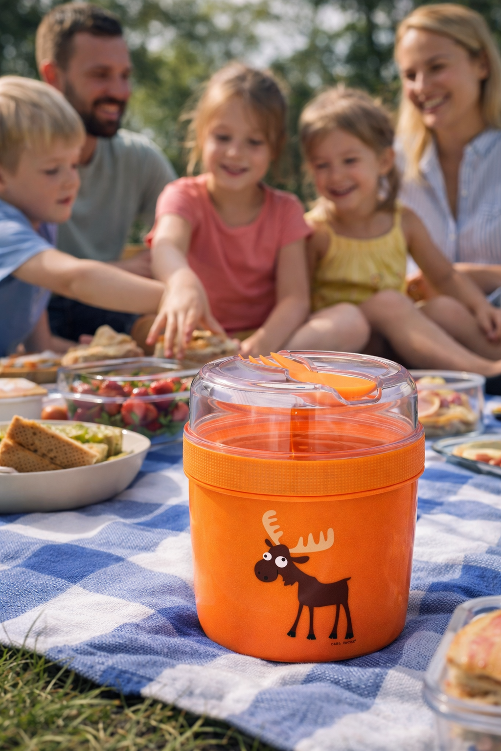 Carl Oscar - N’ice Cup - Lunchbecher mit Kühlscheibe - Orange