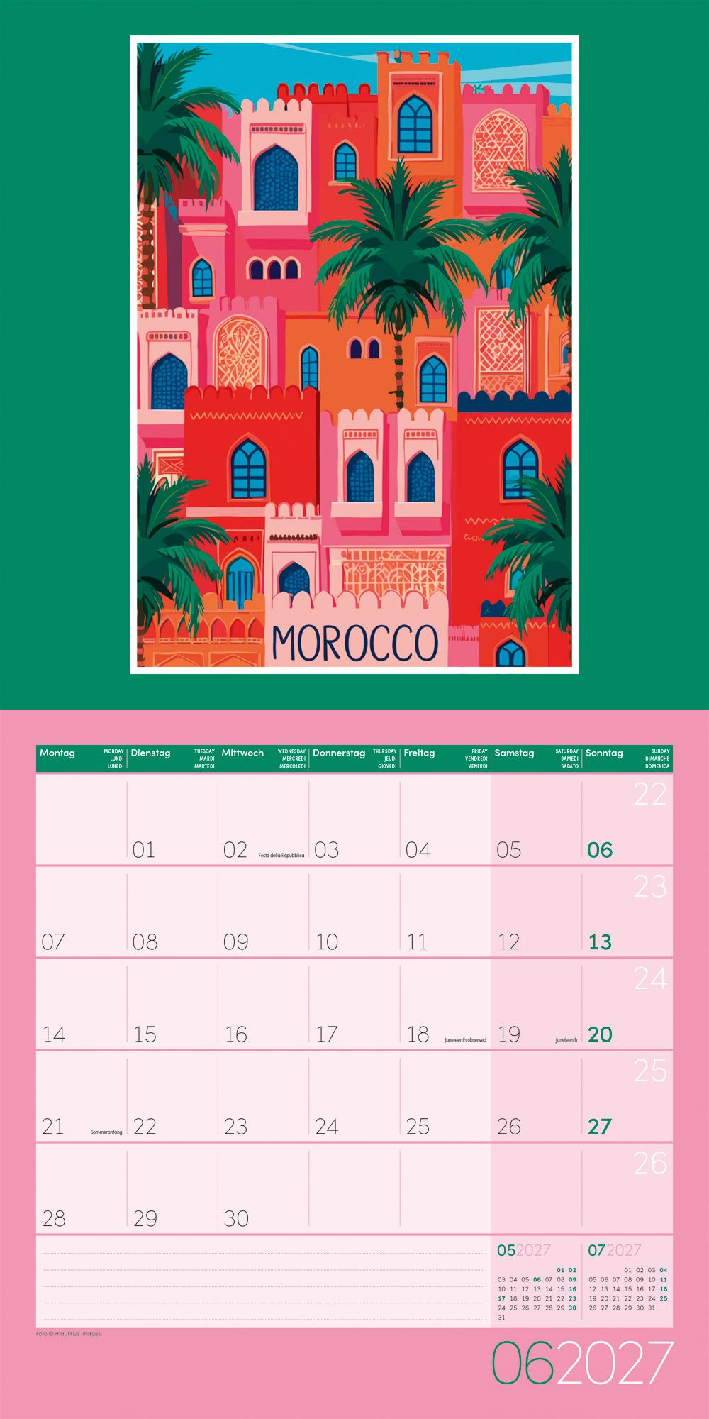 Vintage Voyage - Kalender 2027 - 30 x 30 cm - Ackermann Kunstverlag