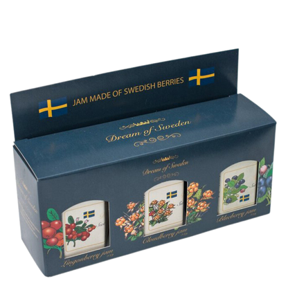 Schwedische Beeren Konfitüre extra - 600 g - drei Gläser