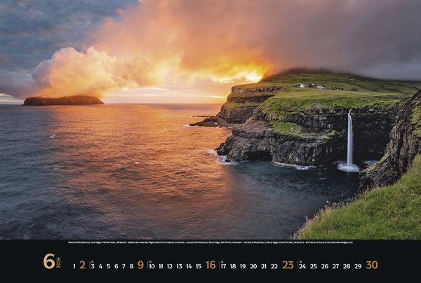 Nordische Impressionen - Wandkalender 2024 - 58 x 39 cm - Korsch Verlag