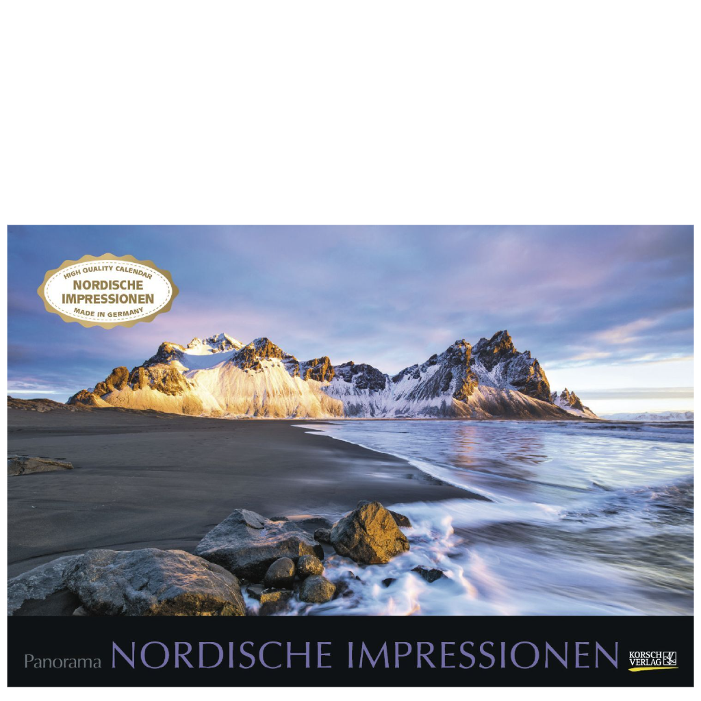 Nordische Impressionen - Wandkalender 2024 - 58 x 39 cm - Korsch Verlag