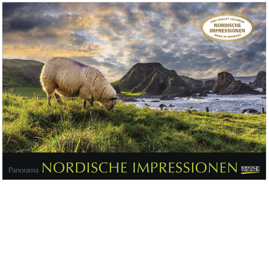 Nordische Impressionen - Wandkalender 2025 - 58 x 39 cm - Korsch Verlag