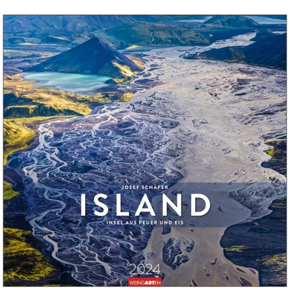 Island - Wandkalender 2024 - 48 x 46 cm - Kunstverlag Weingarten