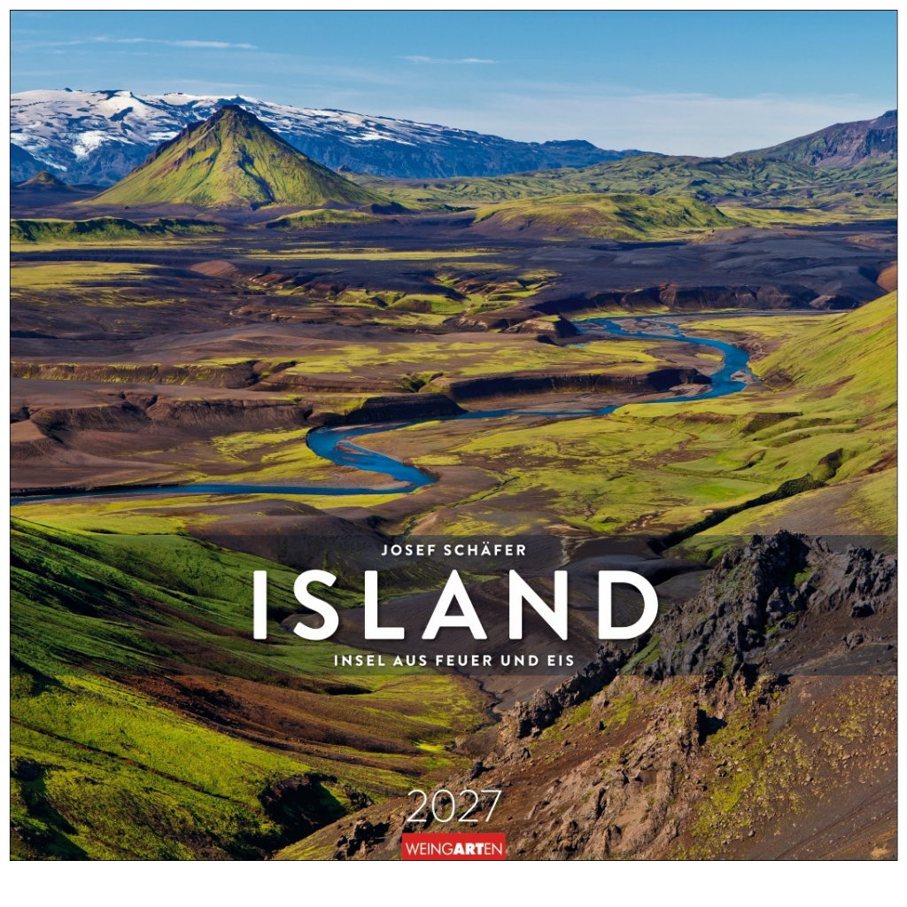 Island - Wandkalender 2027 - 48 x 46 cm - Kunstverlag Weingarten