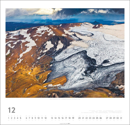 Island - Wandkalender 2027 - 48 x 46 cm - Kunstverlag Weingarten