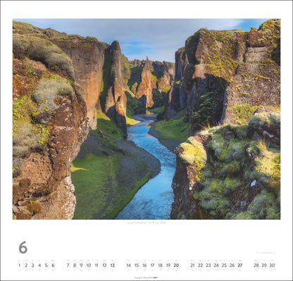 Island - Wandkalender 2027 - 48 x 46 cm - Kunstverlag Weingarten