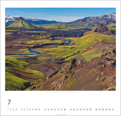 Island - Wandkalender 2027 - 48 x 46 cm - Kunstverlag Weingarten