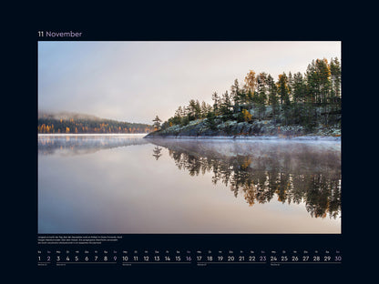 Schönheit des Nordens - Wandkalender 2025 - 60 x 45 cm - Kunth Verlag