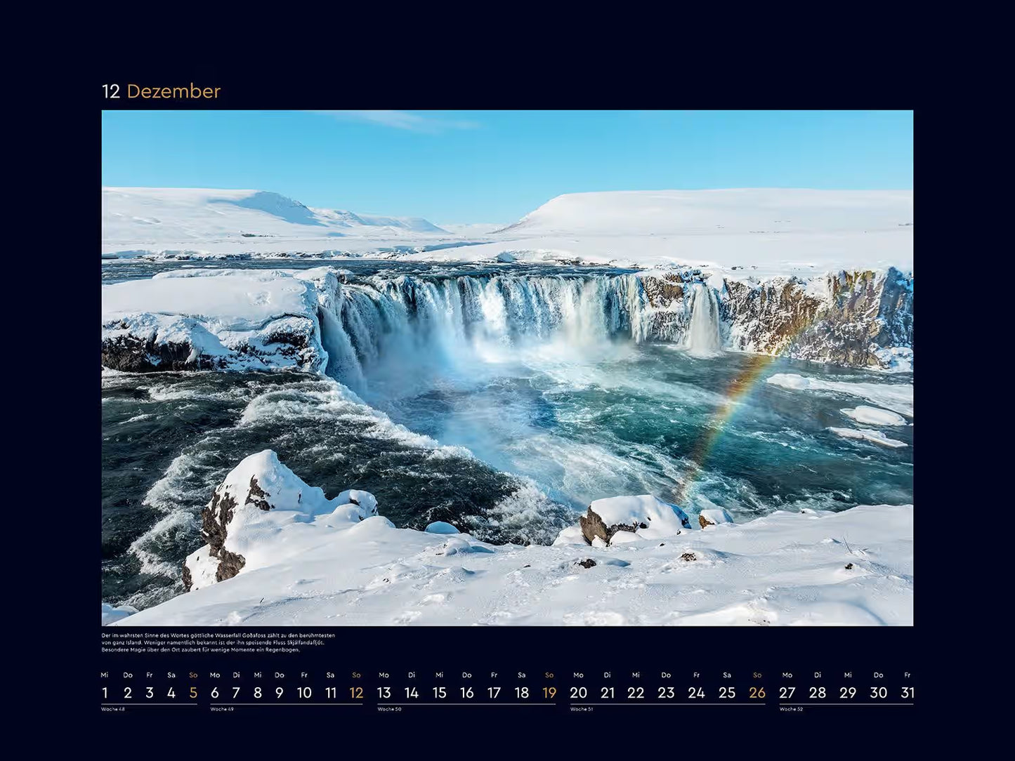 Beauty of the North - Wall Calendar 2025 - 60 x 45 cm - Kunth Verlag