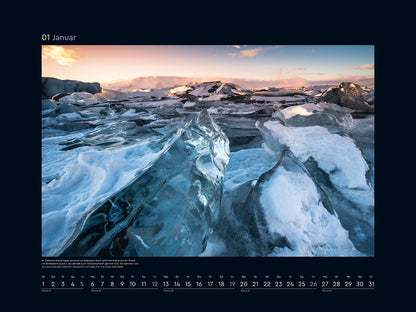 Schönheit des Nordens - Wandkalender 2025 - 60 x 45 cm - Kunth Verlag