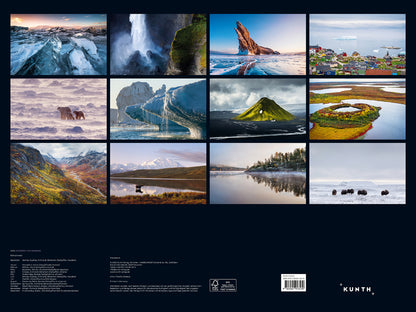 Schönheit des Nordens - Wandkalender 2025 - 60 x 45 cm - Kunth Verlag