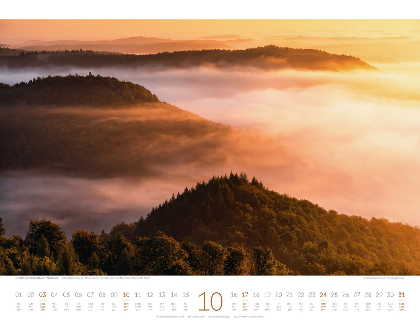 Naturkräfte - Wandkalender 2027 - 54 x 42 cm - Ackermann Kunstverlag