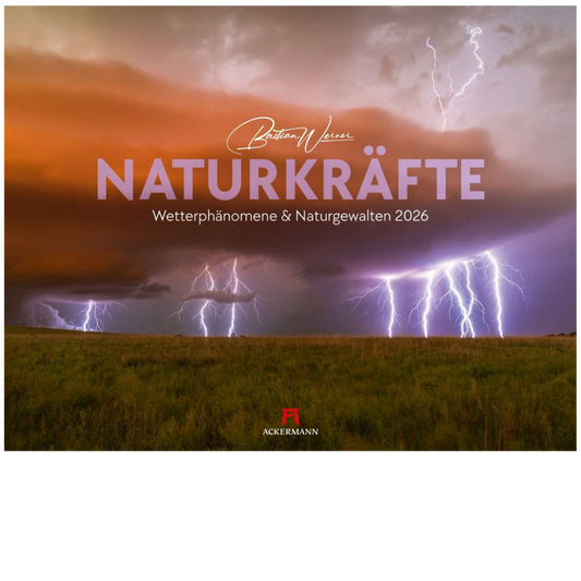 Naturkräfte - Wandkalender 2026 - 54 x 42 cm - Ackermann Kunstverlag