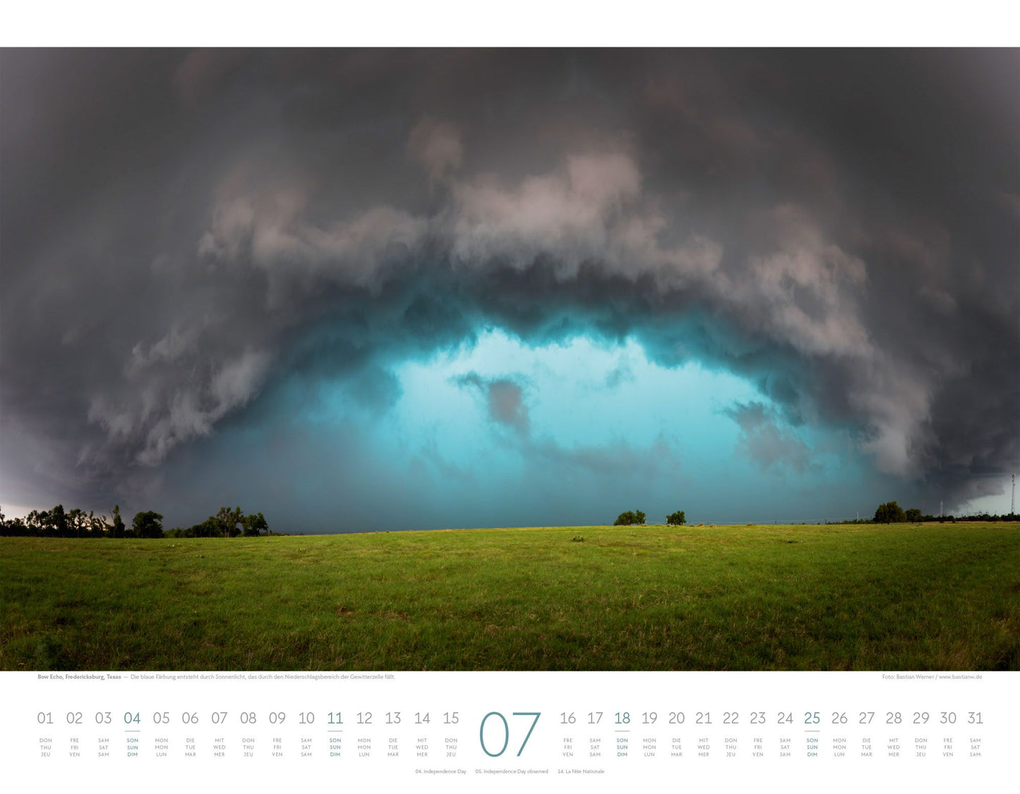Naturkräfte - Wandkalender 2027 - 54 x 42 cm - Ackermann Kunstverlag