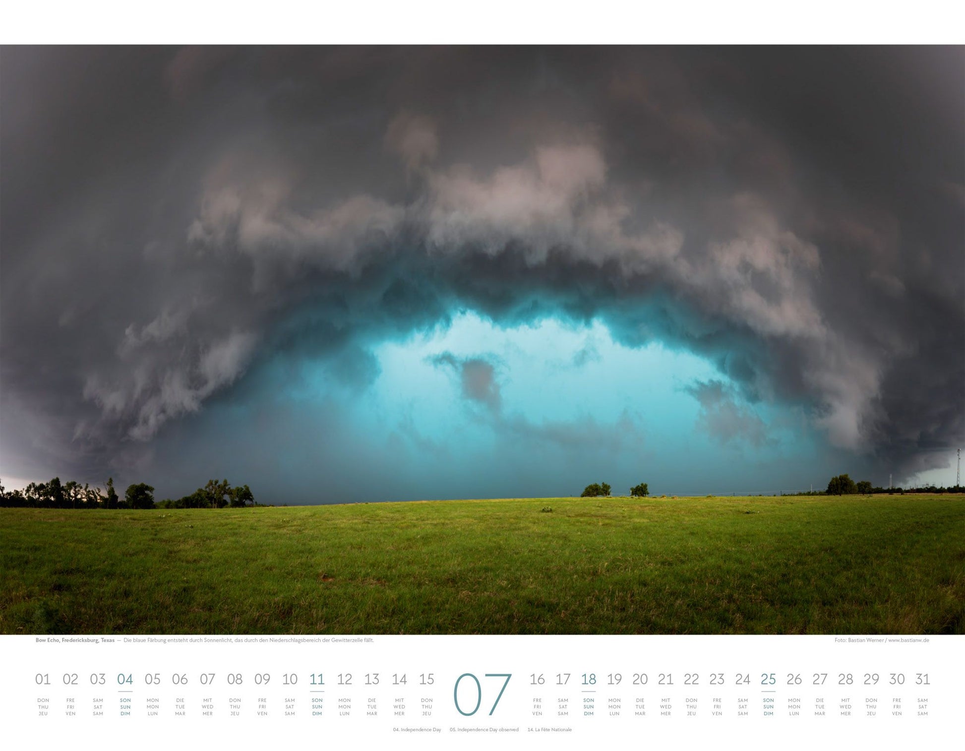 Naturkräfte - Wandkalender 2027 - 54 x 42 cm - Ackermann Kunstverlag