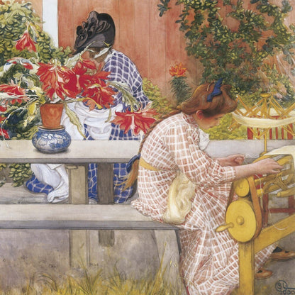 Carl Larsson - Wandkalender 2025 - 30 x 60 cm - Tushita Verlag