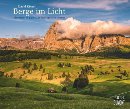 Berge im Licht - Wandkalender 2024 - 60 x 50 cm - DuMont Verlag