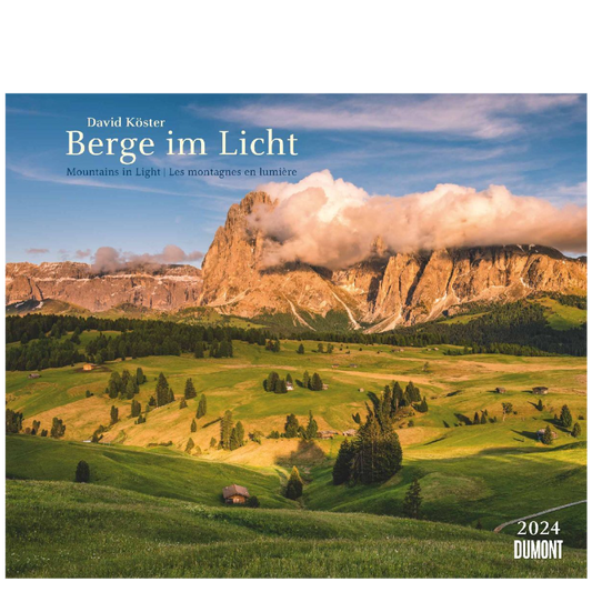 Berge im Licht - Wandkalender 2024 - 60 x 50 cm - DuMont Verlag