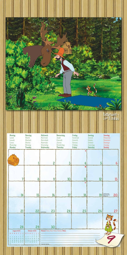 Pettersson und Findus - Kinderkalender 2026 -30 x 60 cm - Alpha Edition