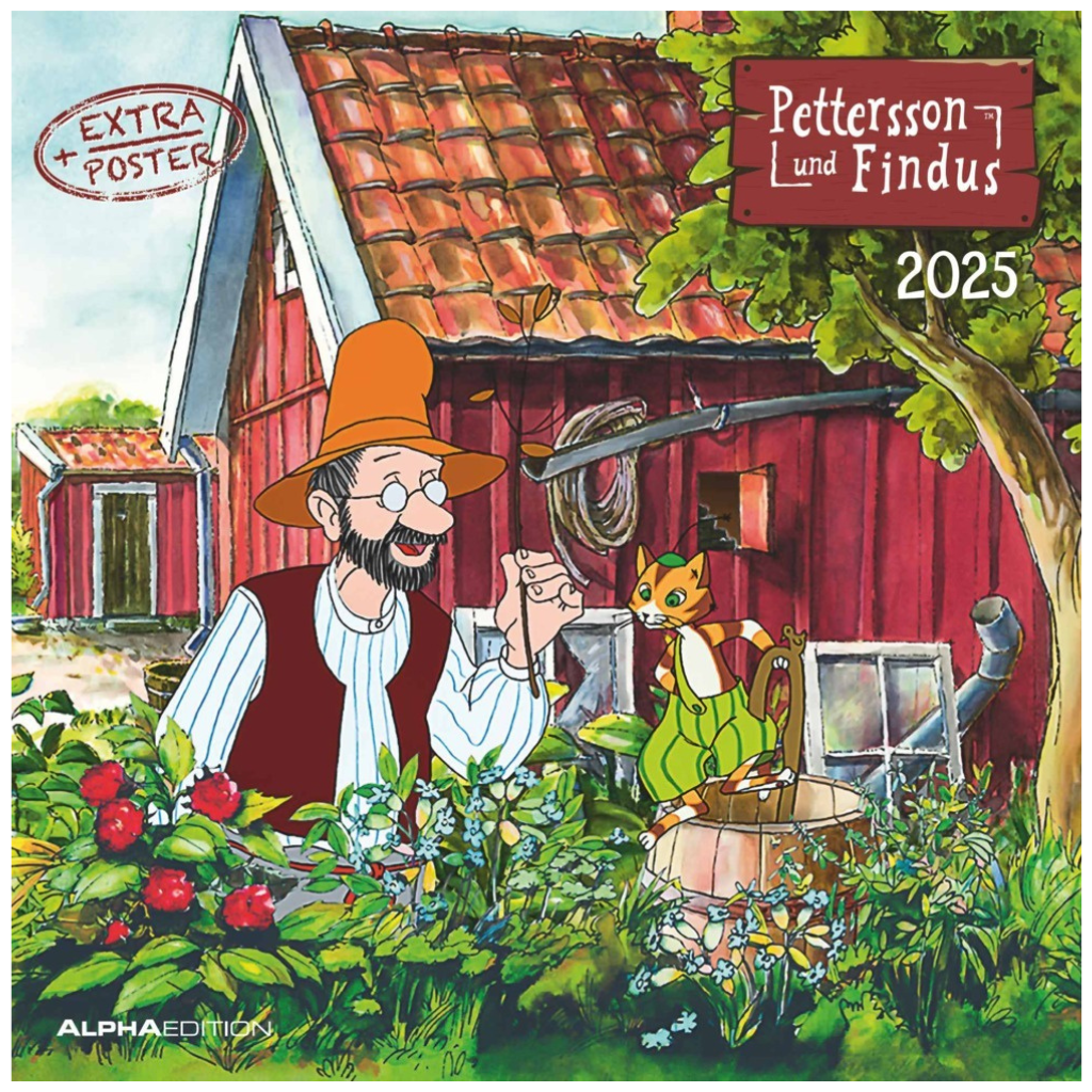 Pettersson und Findus - Kinderkalender 2024 -30 x 60 cm - Alpha Edition