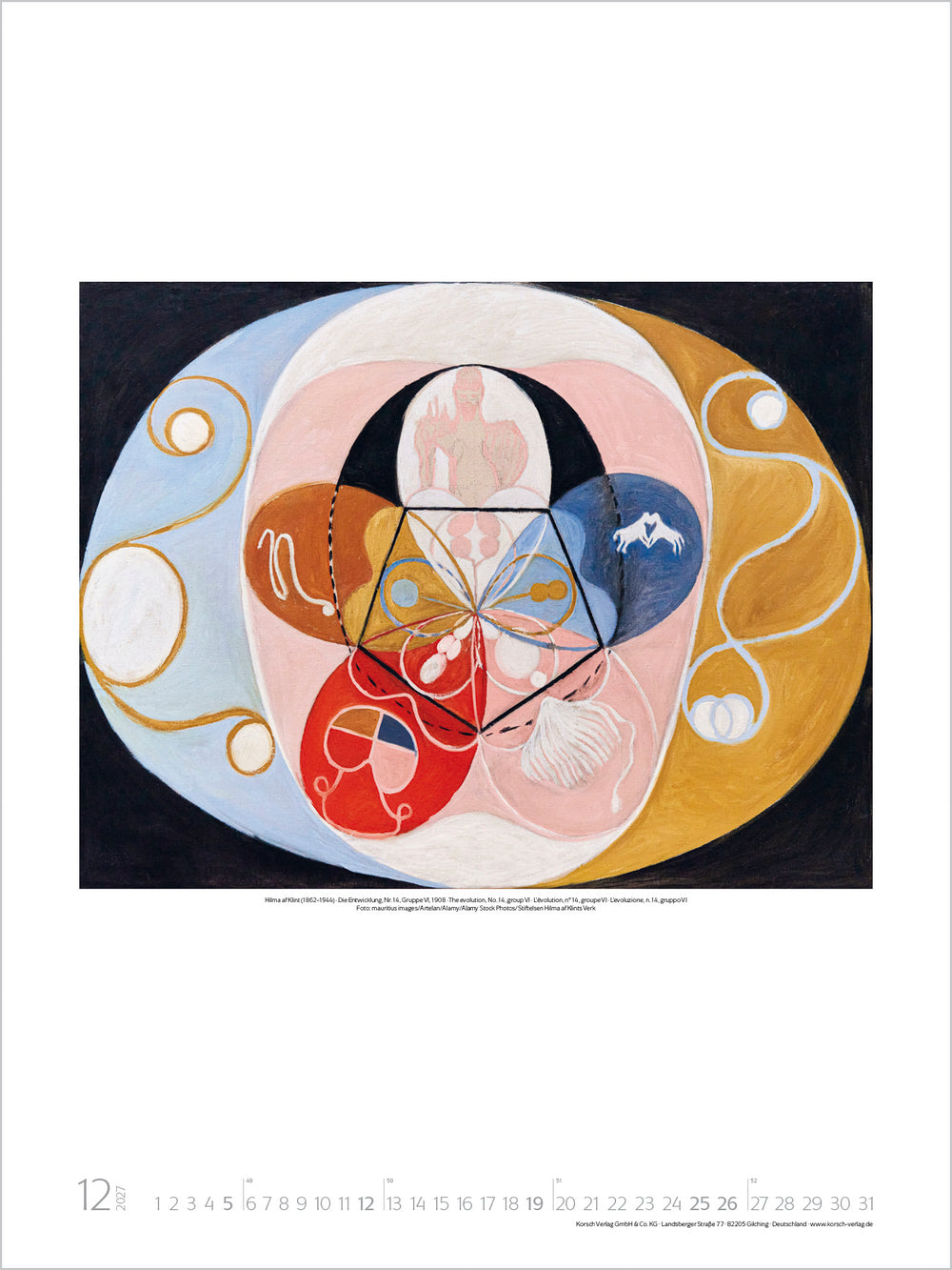 Hilma af Klint - Wandkalender 2027 - 48 x 64 cm - Korsch Verlag
