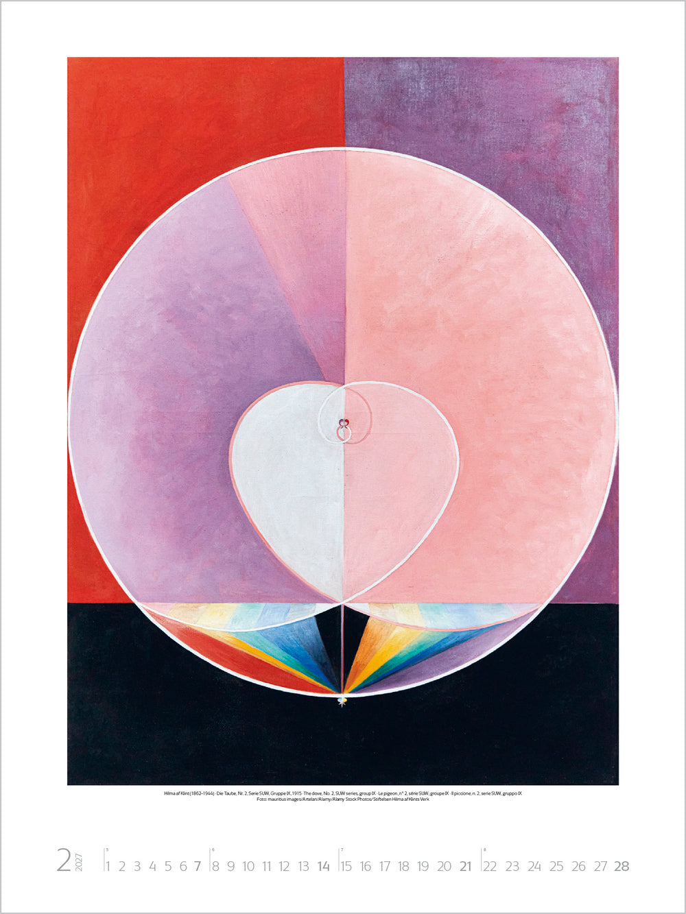 Hilma af Klint - Wandkalender 2027 - 48 x 64 cm - Korsch Verlag