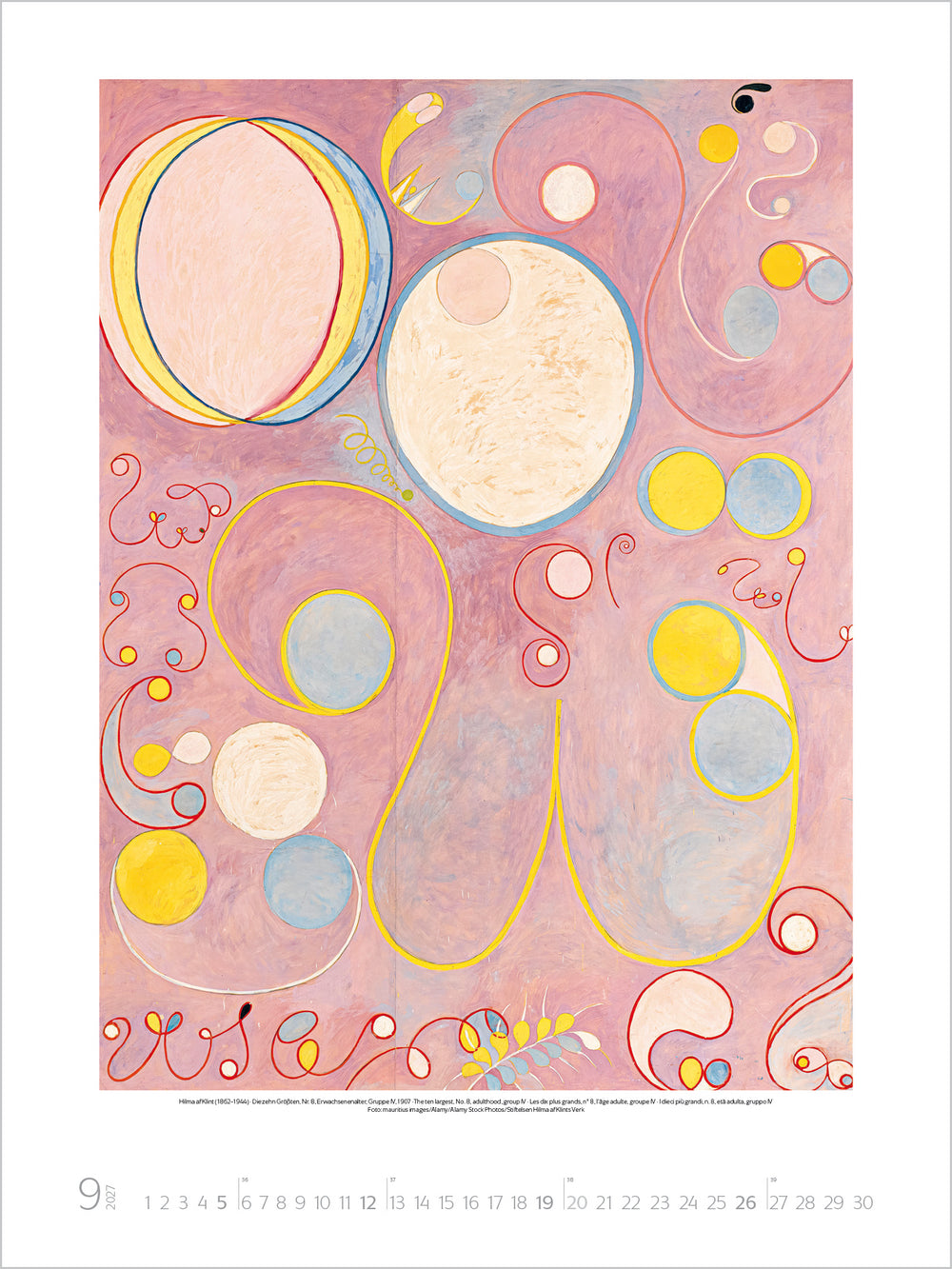 Hilma af Klint - Wandkalender 2027 - 48 x 64 cm - Korsch Verlag
