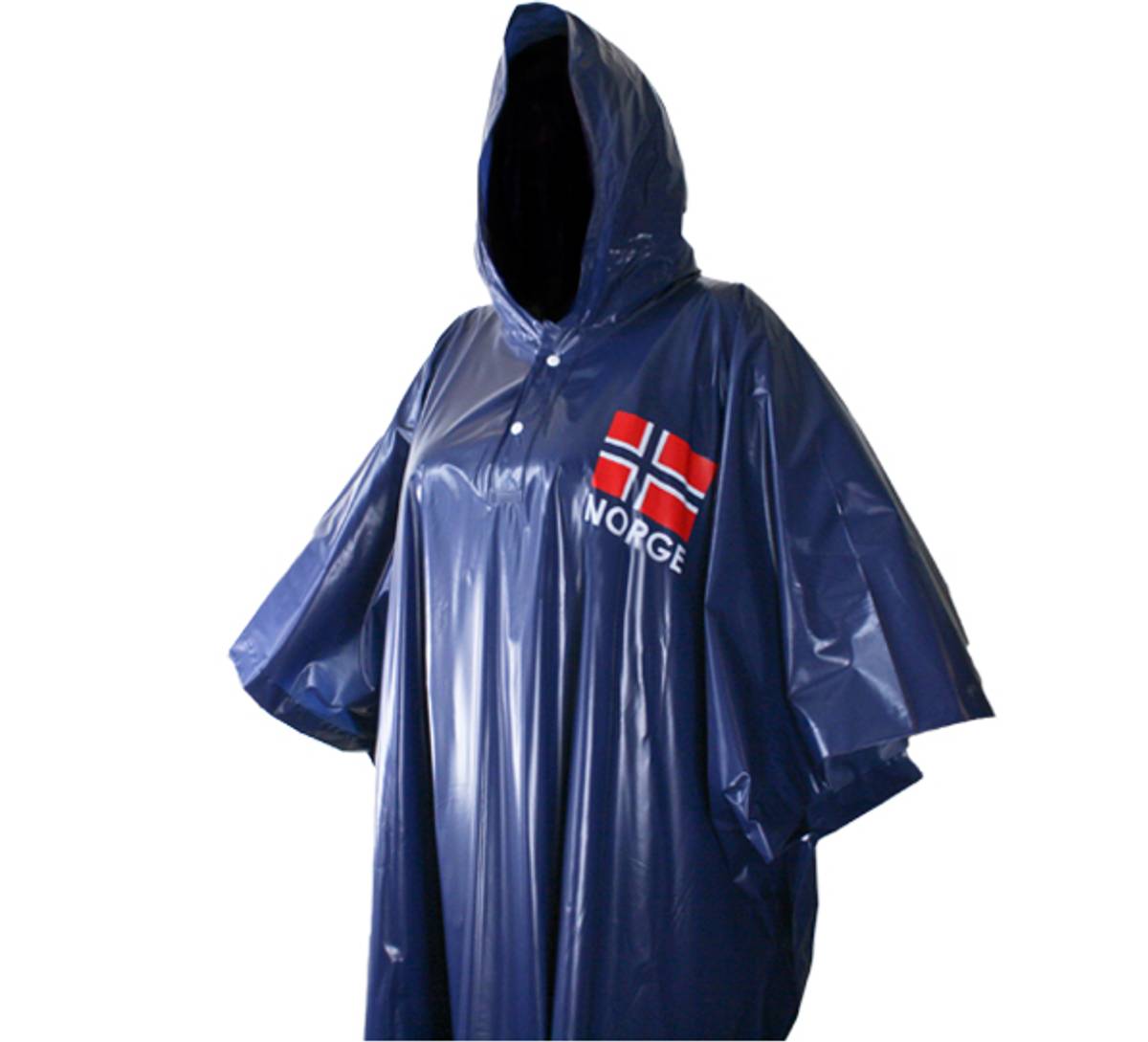 Regen-Umhang mit Norwegen Fahne und 'NORGE'