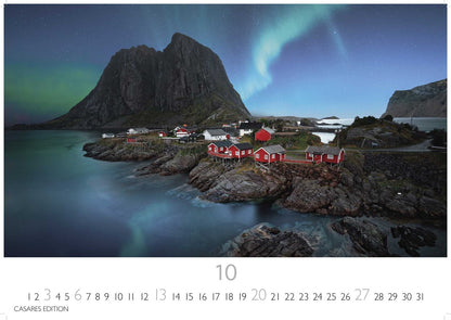 Polarlicht - Wandkalender 2024 - 50 x 35 cm - CASARES fine art EDITION
