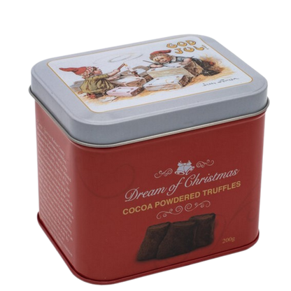 Schwedische Weihnachts-Pralinen in nostalgischer Geschenkdose - 200 g