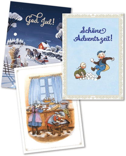 Astrid Lindgren, God Jul - 12 weihnachtliche Postkarten