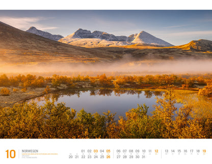 Norwegen - Wandkalender 2025 - 54 x 42 cm - Ackermann Kunstverlag