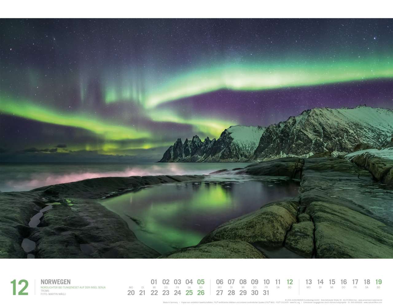 Norwegen - Wandkalender 2027 - 54 x 42 cm - Ackermann Kunstverlag